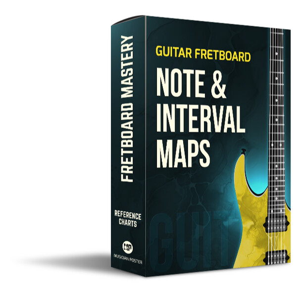 Guitar Fretboard Note and Interval Maps