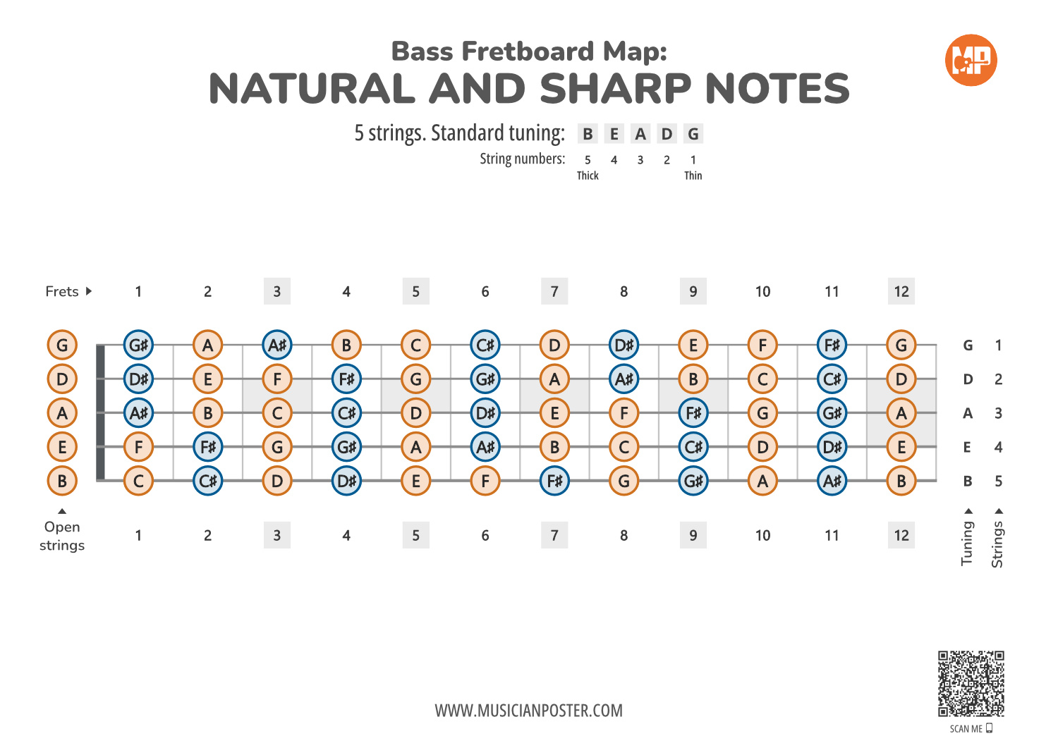 The One And Only - Notes and tablature for bass guitar (5-str.)