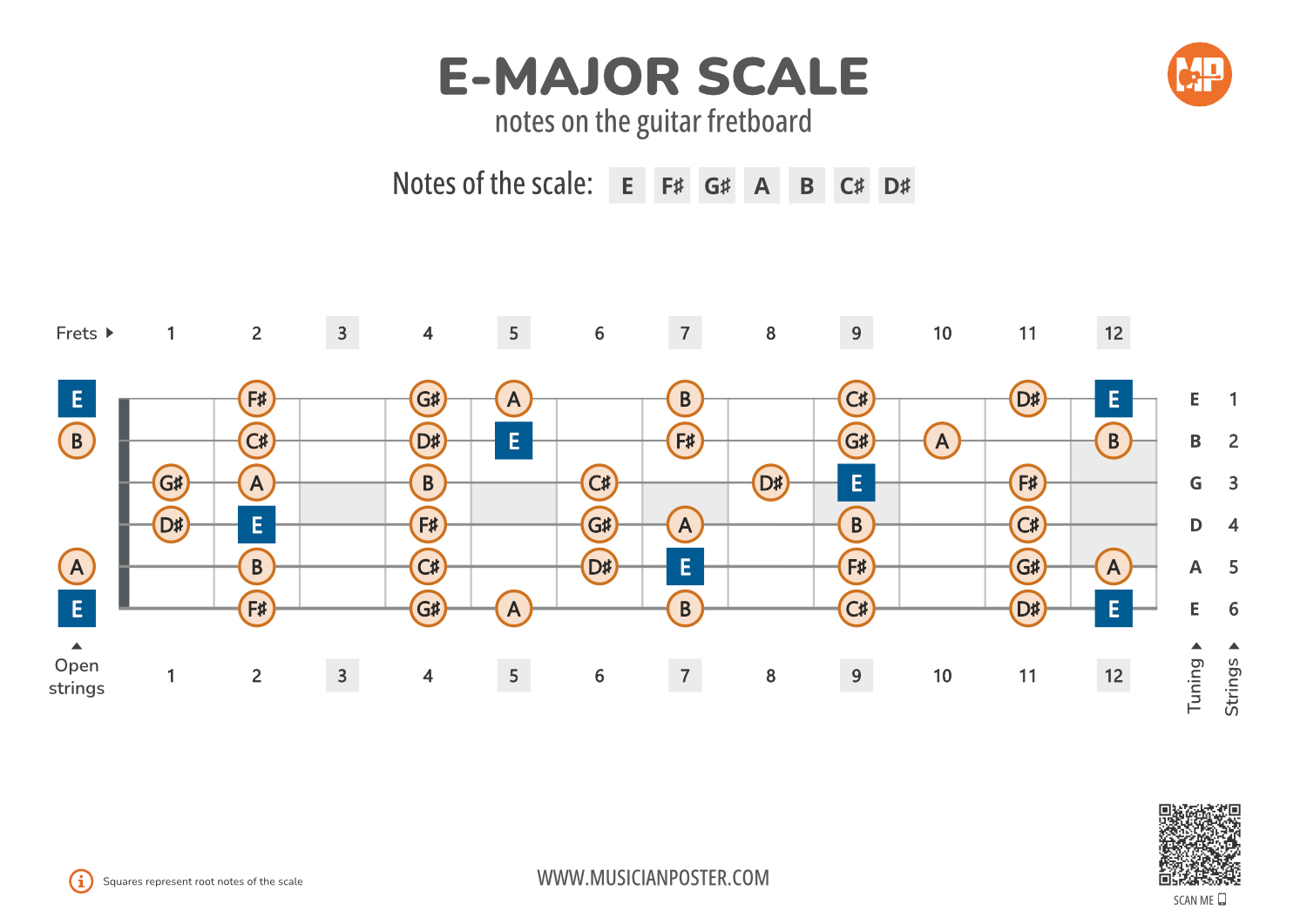E Major Scale E Major Scale Guitar Positions Really Simple Guitar