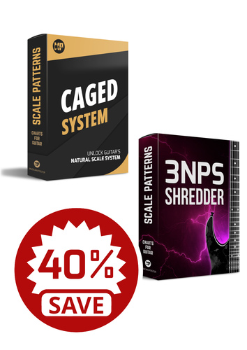 Guitar Scale Patterns Pack (CAGED + 3NPS)